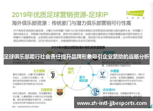 足球俱乐部履行社会责任提升品牌形象吸引企业赞助的战略分析